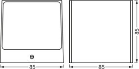 Osram - LED RGBW stmievateľné vonkajšie nástenné svietidlo SMART+ BRICK LED/14W/230V IP44 Wi-Fi