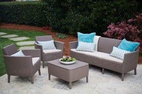 Záhradná lavička HAGEN 3 - cappucino