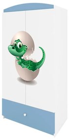 Detská skriňa Babydreams 90 cm dinosaurus modrá