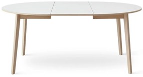 Rozkladací jedálenský stôl s bielou doskou Hammel Single Ø130