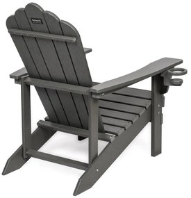 Sivé plastové záhradné kreslo Adirondack – Bonami Selection