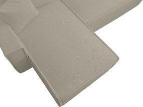 Rozkladacia obojstranná sedacia súprava do L SMART BOUCLE 232x143 cm, sivobéžová