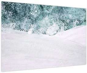 Obraz - Tyrkysová abstrakcia (90x60 cm)