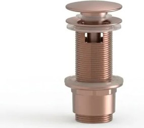 Výpusť umývadla 5/4 SAT Aurum 7,2 cm, ružovozlatá matná, plast SATAUCCXBRG