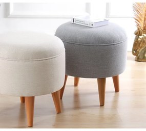 Taburet PIXI, priemer 40 cm, sivý