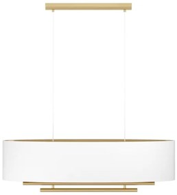 Eglo 390182 - Luster na lanku PINETARA 4xE27/40W/230V biela/zlatá