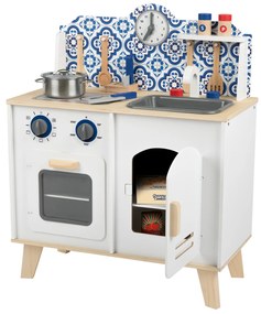 Playtive Detská drevená kuchynka v retro dizajne  (100366024)