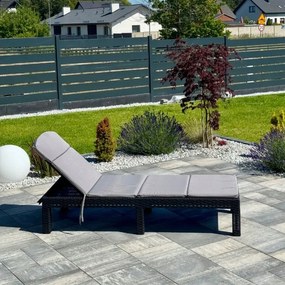 Ležadlo záhradné ratanové  LUIZIANA