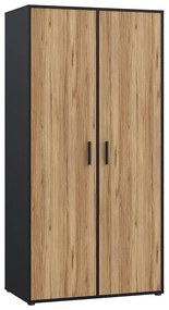 Skriňa Mokkaro čierna/dub catania