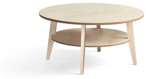 Konferenčný stolík HOLLY, Ø 1000x500 mm, breza