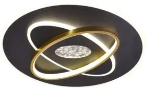 LED Stmievateľné stropné svietidlo LED/80W/230V čierna + diaľkové ovládanie