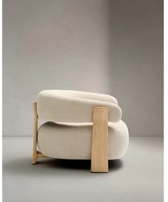 Béžové ženilkové kreslo Granite – Kave Home