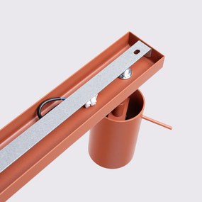 Bodové svietidlo Ring, 4x oranžové kovové tienidlo, (možnosť polohovania)