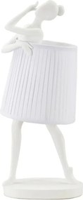 Stolná lampa Balet 62,5 cm biela