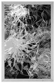Plagát čiernobiele abstraktné umenie - 60x90 white