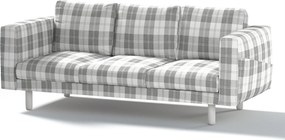 Poťah na sedačku Norsborg (pre 3 osoby) farba produktu sivá látka zapletaná, vzorované