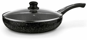 Panvica MARMARA 28cm čierna nepriľnavá + pokrievka
