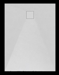 Gamma Erga Oldaf, SMC obdĺžniková sprchová vanička 150 x 90 cm, biela matná, ERG-GMA-OL-90150