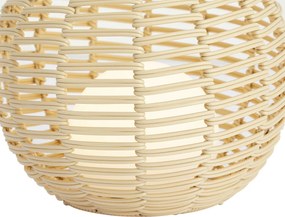 Vonkajšia stolová lampa béžová 25 cm vrátane LED nabíjateľná s USB-C IP44 - Oli