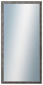 DANTIK - Zrkadlo v rámu, rozmer s rámom 50x100 cm z lišty TRITON cín (2146)