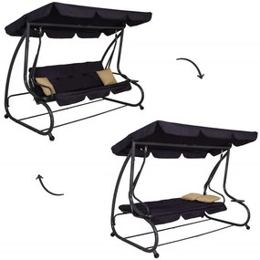 Záhradná hojdačka pre 4 osoby SPRINGOS GS0016