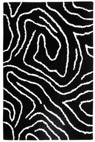 Koberec Shaggy BlackCurves 1,4/1,9 PSR-13557 čierny