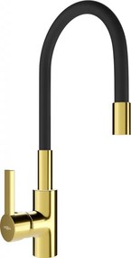 Mexen Flex kuchynská batéria, zlatá/čierna - 670900-57