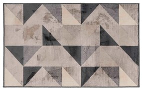 Sivo-béžový koberec s prímesou bavlny 68x110 cm Graphic – douceur d'intérieur