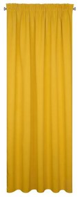 Horčicový zatemňovací záves na páske PARISA 135x270 cm