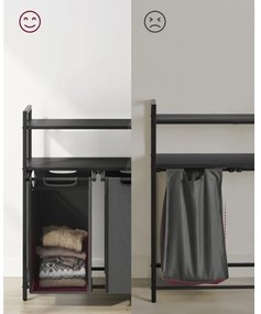 Kôš na bielizeň REX sivý