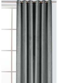 Sivý zamatový dimout záves 265x300 cm Velto – Filumi