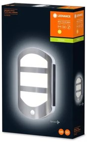 Ledvance - LED Vonkajšie nástenné svietidlo so senzorom PLATE LED/12,5W/230V IP44