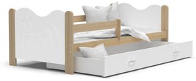 GL Drevená detská posteľ s úložným priestorom Mikolaj Rozmer: 160x80