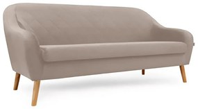 Béžová 3miestna pohovka CORANTI VELVET