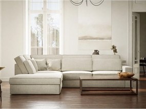 Sivobéžová ženilková rohová pohovka (ľavý roh/do L) Kirou – Maison de Rêve