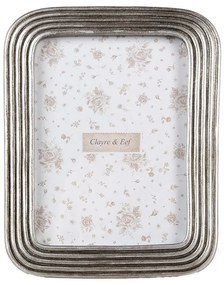 Strieborný antik fotorámik - 15*2*20 cm / 10*15 cm