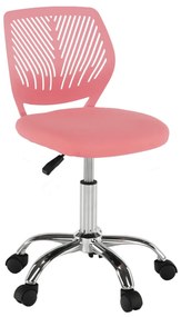 Kondela Otočná stolička, ružová/chróm, SELVA 68953