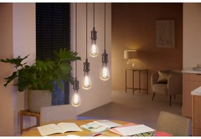 PHILIPS HUE Múdra LED filamentová žiarovka HUE, E27, ST72, 7W, 550lm, teplá biela-neutrálna biela