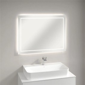 VILLEROY &amp; BOCH Finion zrkadlo s LED osvetlením (so stenovými svietidlami a Bluetooth pripojením), 1000 x 45 x 750 mm, G6101000