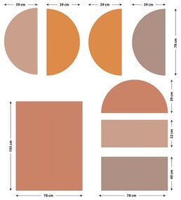 Samolepka na stenu 120x250 cm Abstract Sunset – Ambiance