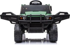 LEAN CARS Batériové autíčko BDM0926 LED MP3 diaľkové zelené