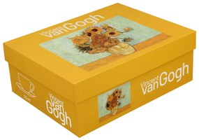 Porcelánová šálka s podšálkou Van Gogh Sunflowers 90 ml sada 2ks