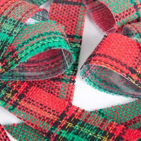 Vianočná dekorácia BOWE mašľa, károvaná 711114 (3 ks)