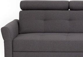 Rohová sedacia súprava Harris, tmavo šedá tkanina, pravý roh