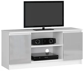 TV stolík Darian (biela + cappuccino lesk). Akcia -21%. Vlastná spoľahlivá doprava až k Vám domov. 1068746