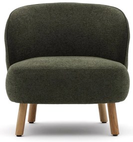 Zelené ženilkové kreslo Ulit – Kave Home