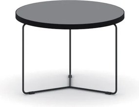 Okrúhly konferenčný stôl TENDER, priemer 50 cm, výška 38 cm, grafit