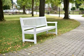 Masívna záhradná lavica ROBUSTA, borovica, 3-miestna
