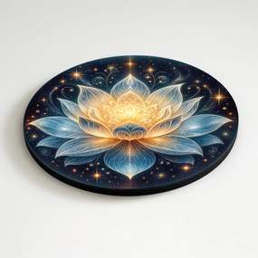 DUBLEZ | Okrúhly obraz z dreva - Lotos