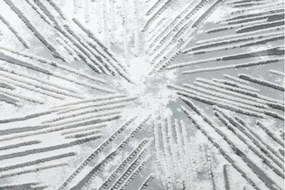 Koberec AKRYL VALS 0W1733 C53 47 Abstrakcia 3D hviezda slonia kosť / sivý